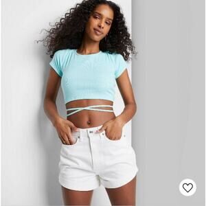 WILD Fable: NWT Highest Rise Mom jean‎ shorts with rolled cuff (12/31 waist)